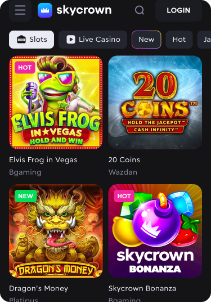 Skycrown casino mobile screen slots games